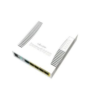 MikroTik CSS106-1G-4P-1S PoE Switch (RB260GSP) – 4-Port Gigabit + SFP